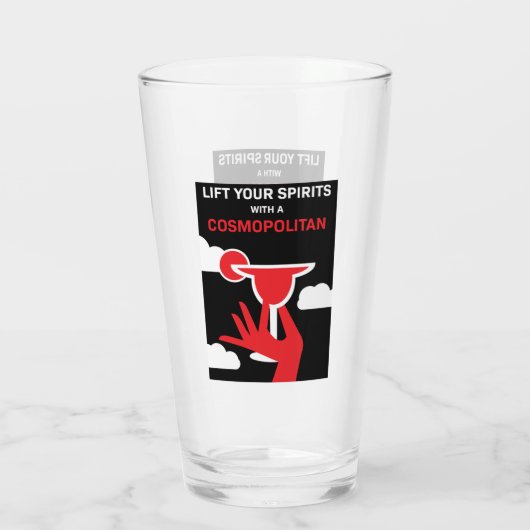 Verre Cocktail cosmopolite (Dos)