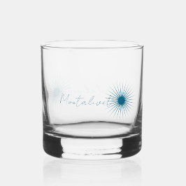 Verre cocktail ou whisky d'une ville vacances  glas