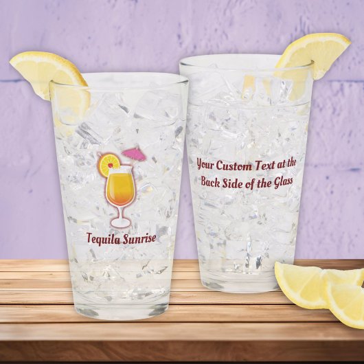 Verre Cocktail Tequila Sunrise