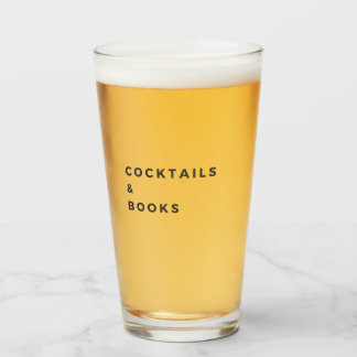 Verre Cocktails et livres