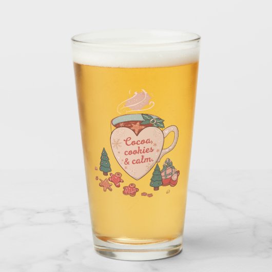 Verre Cocoa, Cookies & Calm – Pastel Christmas CoT-Shirt (Devant (rempli))