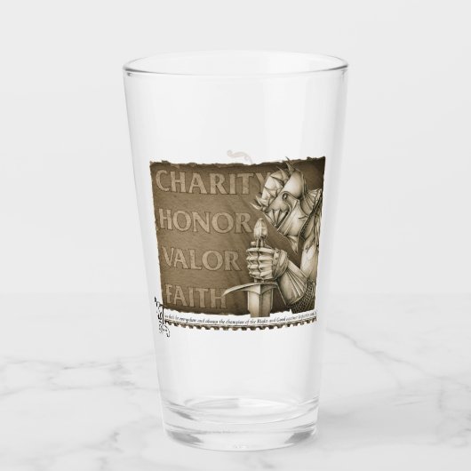 Verre Code de chevalerie (Devant)