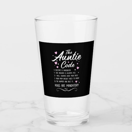 Verre Code de la tante (Devant)