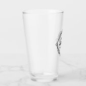 Verre Code QR noir élégant et élégant (Droite)