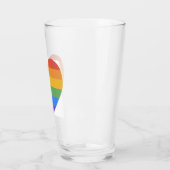 Verre Coeur arc-en-ciel (Gauche)