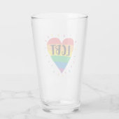 Verre Coeur arc-en-ciel LGBT (Dos)