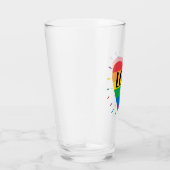 Verre Coeur arc-en-ciel LGBT (Droite)