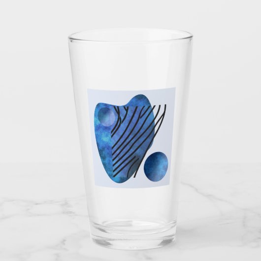 Verre Coeur bleu (Devant)