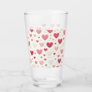 Verre Coeur coloré de la Saint Valentin