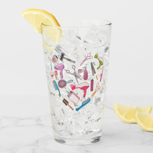 Verre Coeur de coiffeur Outil coiffeur (Devant glace)