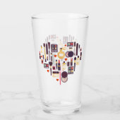 Verre Coeur de Comestics (Dos)