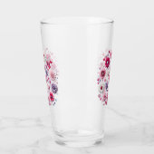 Verre Coeur de la Saint Valentin florale (Gauche)