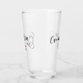 Verre Coeur Drapeau Croate, I Love Croatia (Gauche)