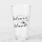 Verre Coeur Drapeau des Baléares, Baléares (Devant)