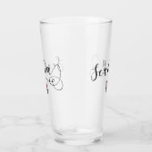 Verre Coeur du drapeau serbe, Republika Srbija (Droite)