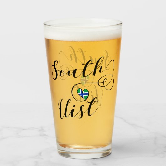 Verre Coeur du pavillon sud de l'Uist, Hébrides extérieu (Devant (rempli))