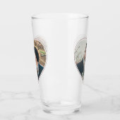 Verre Coeur en forme de 2 valentines photo ou Mariage pe (Gauche)