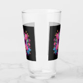 Verre Coeur néon coloré Saint Valentin (Droite)