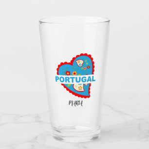 Verre Coeur portugais joyeux