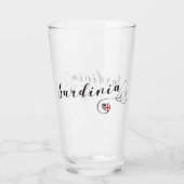 Verre Coeur sarde de drapeau, Sardaigne (Dos)