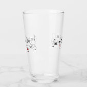 Verre Coeur sarde de drapeau, Sardaigne (Gauche)