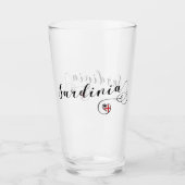 Verre Coeur sarde de drapeau, Sardaigne (Devant)