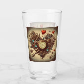 Verre Coeur Steampunk/Saint-Valentin (Dos)