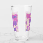 Verre Coeurs aquarelle (Gauche)