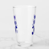 Verre Coeurs bleus à motifs (Gauche)