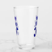 Verre Coeurs bleus à motifs (Droite)