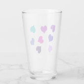 Verre Coeurs colorés mignons (Dos)
