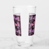 Verre Coeurs roses Motif 01 Black BG (Droite)