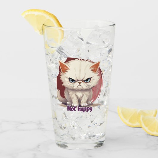 Verre Colère (pas content) - Not happy (Devant glace)