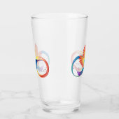 Verre Colibri arc-en-ciel avec symbole Infinity (Droite)