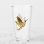 Verre Colibri noir et or (Dos)