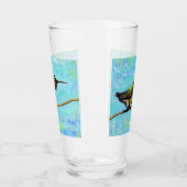Verre Colibri prêt à voler la peinture (Gauche)