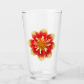 Verre Collarette orange Dahlia Floral (Devant)