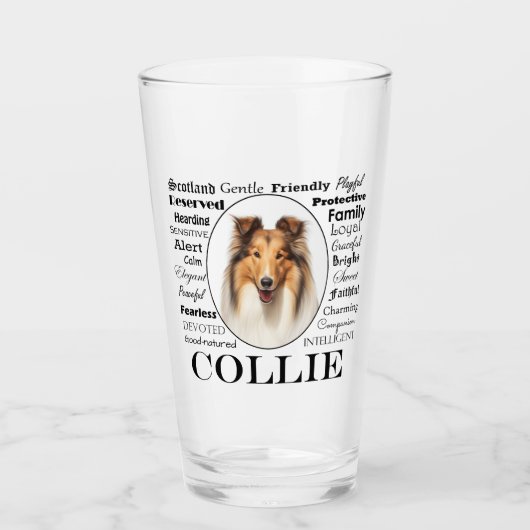 Verre Collie Traits (Devant)