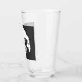 Verre ColliesWithoutBorders logo blanc (Gauche)