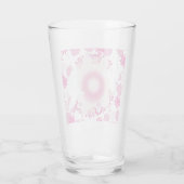Verre colombe à fleurs (Dos)