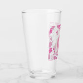 Verre colombe à fleurs (Droite)