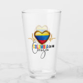 Verre Colombia en mi Corazon Colombian Pride  (Dos)