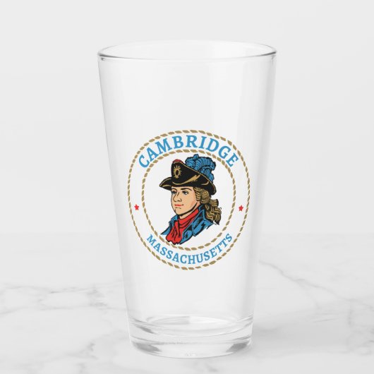 Verre Colonial du Massachusetts de Cambridge (Devant)