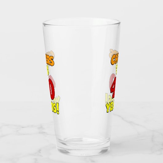 Verre Coloré De 40 Ans (Gauche)