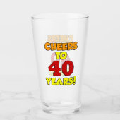 Verre Coloré De 40 Ans (Devant)