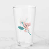 Verre Coloré Koala Motif mignon animal et floral (Dos)