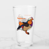 Verre Colorful mandarin duck (Devant)