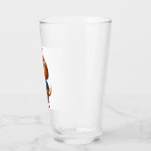 Verre Combe rouge sur la bière Dachshund (Gauche)