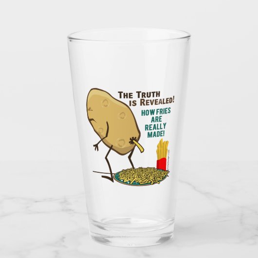 Verre Comment des fritures sont vraiment faites à pomme (Devant)