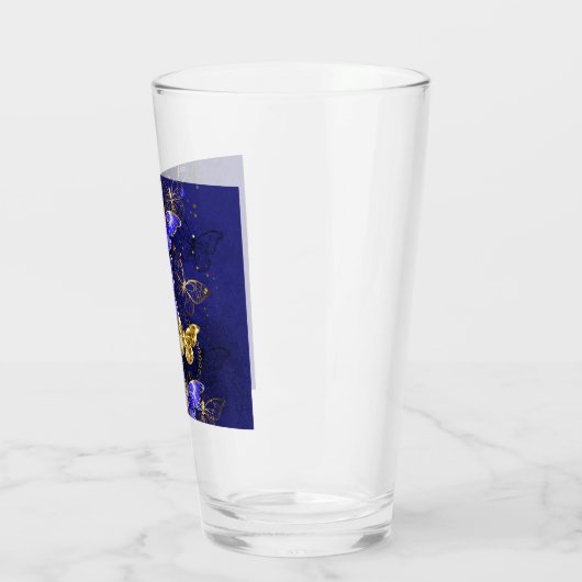 Verre Composition avec papillons Sapphire (Gauche)